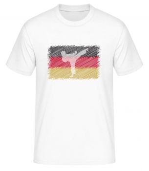 T-Shirt mit Deutschland Flagge und Karateka