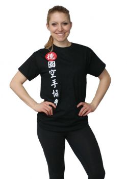 T-Shirt schwarz mit Druck DKV Kanji