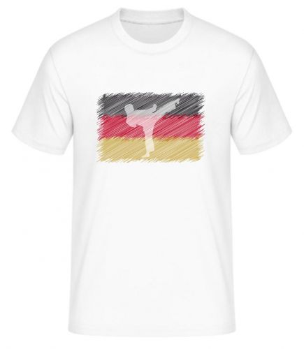 T-Shirt mit Deutschland Flagge und Karateka