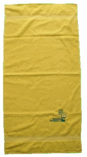 Handtücher gelb  mit SKB Logo gestickt