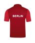 Preview: Polo Shirt rot mit Druck Berliner Karate Verband Rücken