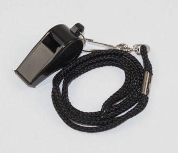 whistle plastic with black band