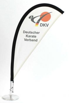 Mini Beach Flag mit DKV Logo