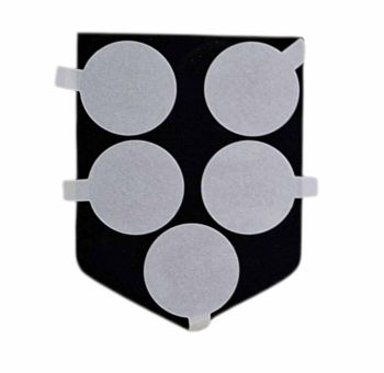 Abzeichenhalter in Wappenform mit Magnethalter