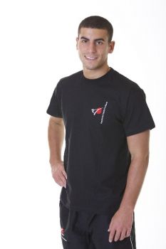T Shirt schwarz Kurzarm mit DKV Logo bestickt