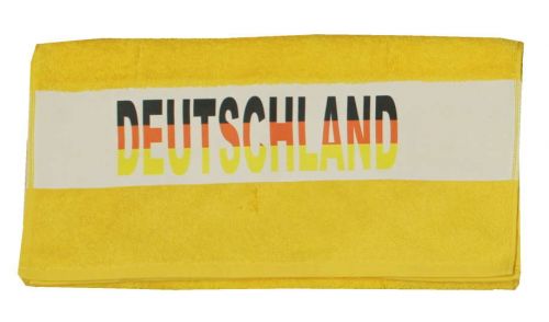 Handtuch mit Deutschland Flagge gelb