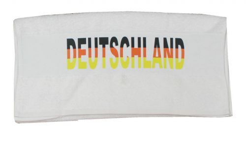 Handtuch mit Deutschland Flagge weiss