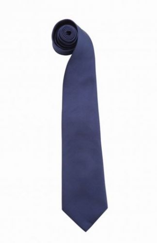 einfarbige Krawatte dunkelblau