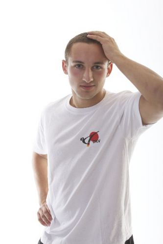 T Shirt weiß Kurzarm mit DKV Logo bestickt