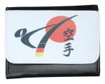 purse with the logo of DKV and karate characters
