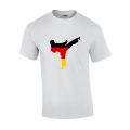T-Shirt mit Karateka in Deutschlandfarben